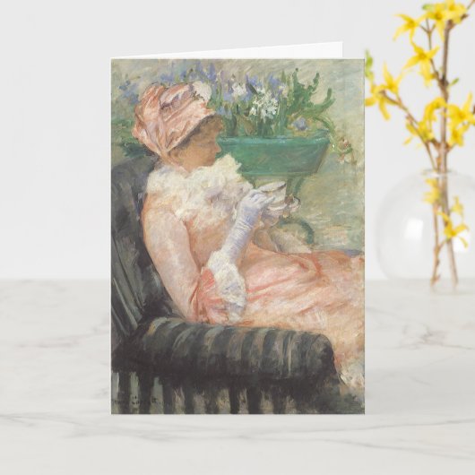 カッサットのお茶 カード (黄色い花)