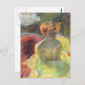 カッサットのリディアが腕に寄り掛かって ポストカード (正面/裏面)