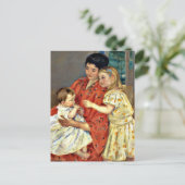 カッサット – 母親とサラベビーを称賛 ポストカード (スタンド正面)