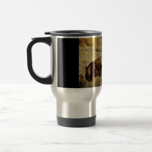 カッショクハイエナの野性生物のマグ トラベルマグ (左)
