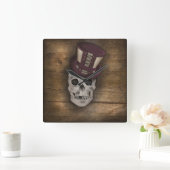 カッシンスチームパンク スクエア壁時計 (ホーム)