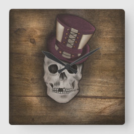 カッシンスチームパンク スクエア壁時計