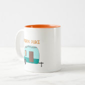 カッシンズキャンプレトロカンパー ツートーンマグカップ (正面左)