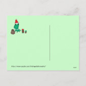 カッシーのかわいいクリスマスカエル シーズンポストカード (裏面)
