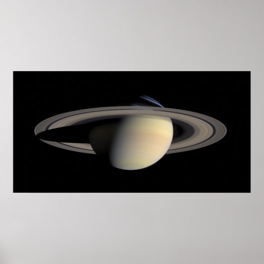 カッシーニが撮影した土星のモザイク画像 ポスター (正面)