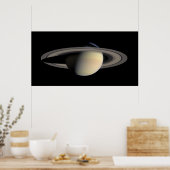 カッシーニが撮影した土星のモザイク画像 ポスター (キッチン)