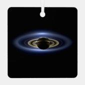 カッシーニオービターから見た太陽を遮る土星 メタルオーナメント (裏面)