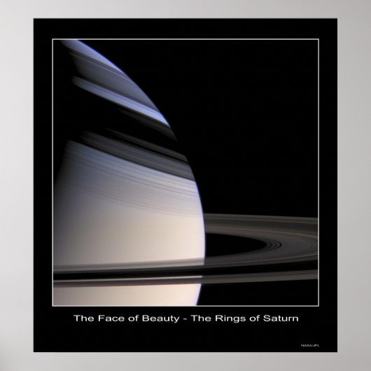 カッシーニミッション – 顔0fBeauty – 土星 ポスター (正面)