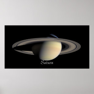 カッシーニ・オービターからの土星(2004-10-06) ポスター