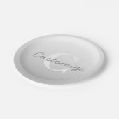 カッシー名またはその他の文字（モノグラム付き） | グラデーション ペーパープレート (アングル)