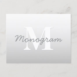 カッシー名またはその他の文字（モノグラム付き） | グラデーション ポストカード