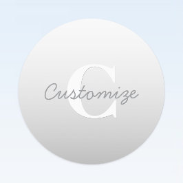 カッシー名またはその他の文字（モノグラム付き） | グラデーション ラベル