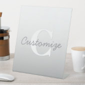 カッシー名またはその他の文字(モノグラム付き) | グラデーション 台座サイン (インサイチュ)