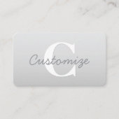 カッシー名またはその他の文字（モノグラム付き） | グラデーション 名刺 (正面)