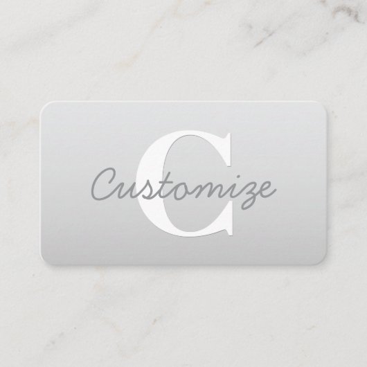 カッシー名またはその他の文字（モノグラム付き） | グラデーション 名刺 (正面)