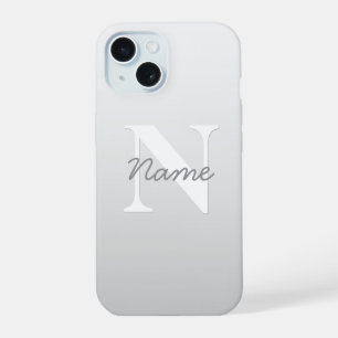 カッシー名またはその他の文字(モノグラム付き) グラデーション iPhone 15ケース