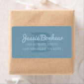 カッシー名 |モノグラムの差出人住所 ラベル (インサイチュ)