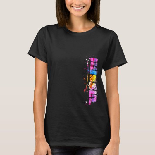 カッセルレタリングウォーターカラーカッセル Tシャツ (正面)