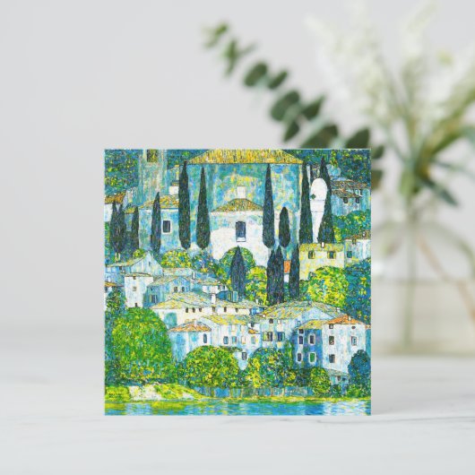 カッソーネの教会 グスタフ・クリムト 招待状 (スタンド正面)