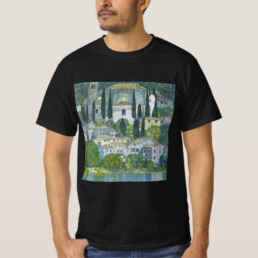 カッソーネの教会(Kirche) by グスタフ・クリムト Tシャツ (正面)