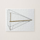 カッターのヨットのイラストレーション ジグソーパズル (横)