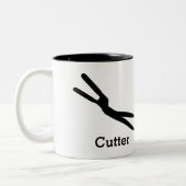 カッターの最終的なフリズビー ツートーンマグカップ (左)