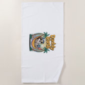 カッターダディスロートのお父さん ビーチタオル (正面)