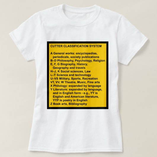 カッター拡張分類 Tシャツ (デザイン正面)