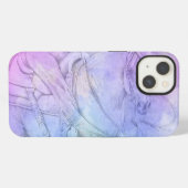 カッター (紫がかったピンクの霧) iPhoneケース (裏面横)