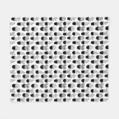 カッチラインアート小パターン フリースブランケット (正面(横))