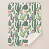 カッチ砂漠テーマパーソナライズされた シェルパブランケット (正面)