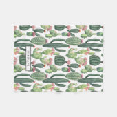 カッチ砂漠テーマパーソナライズされた フリースブランケット (正面(横))