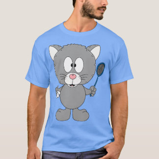 カッツキャットフェデラルボールバドミントンスポーツティエキンダーフー Tシャツ
