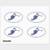 カッティフンクアイランドオーバルステッカー 楕円形シール (シート)