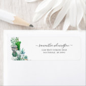 カッティプラントボタニカルスクリプト差出人住所 ラベル (インサイチュ)