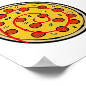 カッティングピザポおもしろいスター ポスター (角)