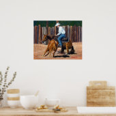 カッティングホースクォーターホースプリント ポスター (キッチン)