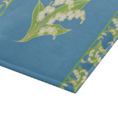 カッティングボーかわいらしド：ユリ・オブ・ザ・バレー、ブルー カッティングボード (角)