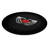 カッティングボードのスケルトンハンドのまわりにハート カッティングボード (角)