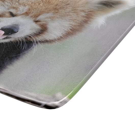 カッティングボード写真赤いパンダ、動物0218。 カッティングボード (角)