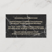 カッティングボード素朴料理大理石キッチン 名刺 (裏面)