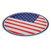 カッティングボード "アメリカ国旗 愛国的な サークル USA (角)