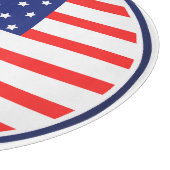 カッティングボード "アメリカ国旗 愛国的な サークル USA (角)