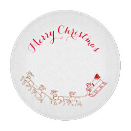 カッティングボード – サンタと彼のそり