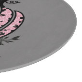 カッティングボード、ピンクと黒ヒョウのカボチャ カッティングボード (角)