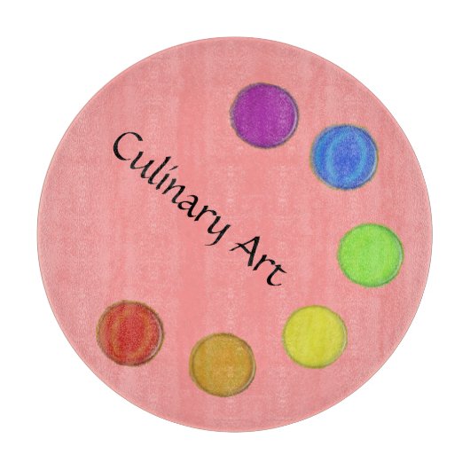 カッティングボード – 料理アート (正面)