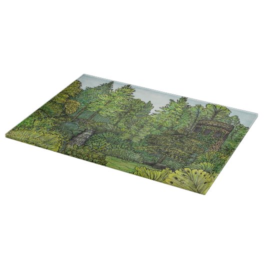 カッティングボード – 時計塔 – ロングウッドガーデン (角)