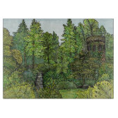 カッティングボード – 時計塔 – ロングウッドガーデン (正面)