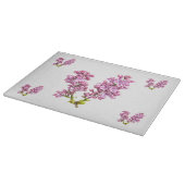 カッティングボード – 薄紫の花 (角)
