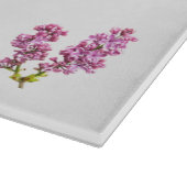 カッティングボード – 薄紫の花 (角)